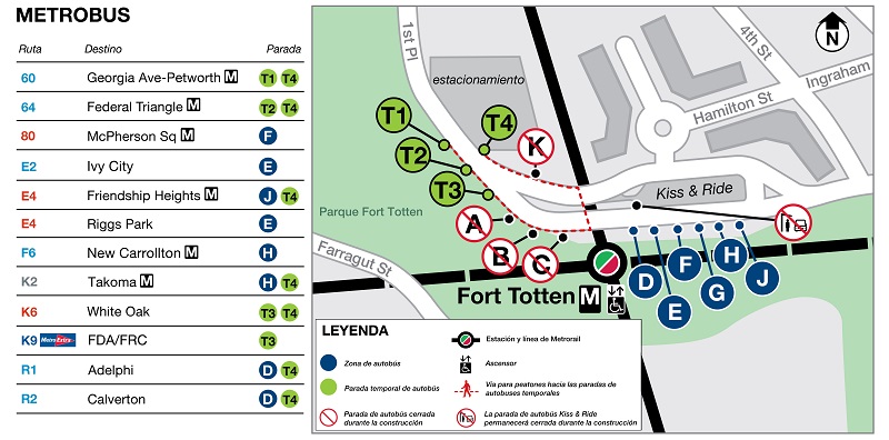 Fort Totten Vinicity Map_Spanish_Phase 1